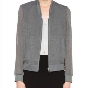 Helmut by Helmut Lang crushed gauze bomber jacket